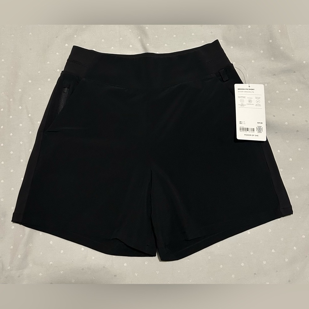 NWT Athleta Brooklyn Shorts | Size 2 Tall | Black - Picture 2 of 15